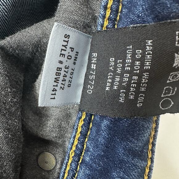 Buckle Black Jeans Womens 28 Blue Skinny Fit 53 Stretch Ankle Midrise Rips - Picture 10 of 15